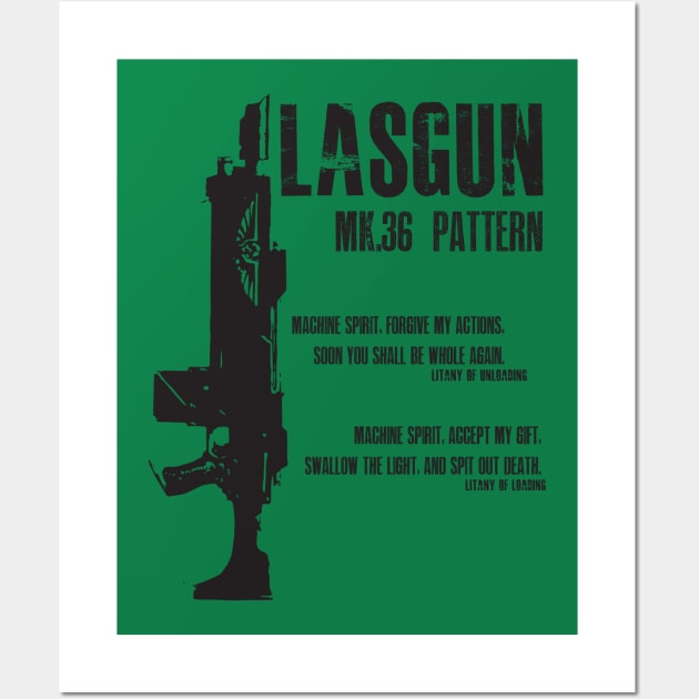 Lasgun Mk.36 Kantrael Pattern - ALTERNATE Wall Art by TheNerdcoreCabaret